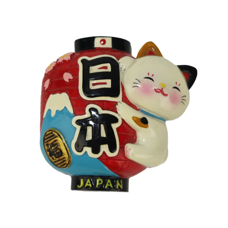 Custom Japanese style resin refrigerator sticker travel souvenir gift resin Fridge Magnet home decor Promotional souvenir