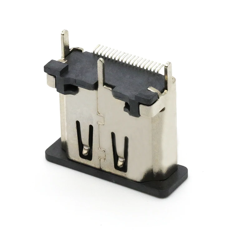19 Pin мультимедийный интерфейс высокой четкости розетка разъем печатного монтажа крепление для вертикальной поверхности SMT позолоченные контакты