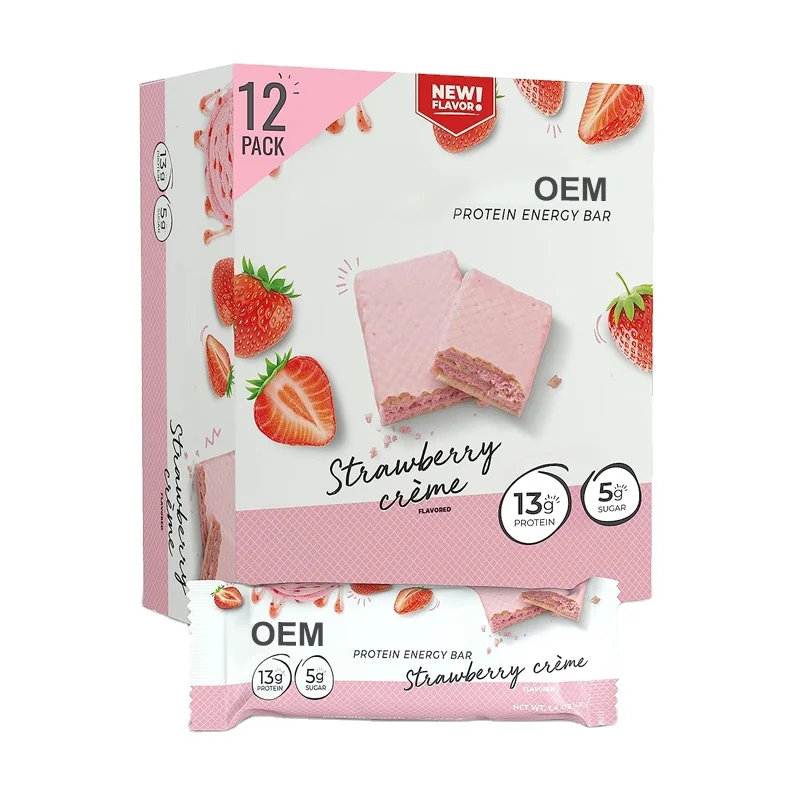 OEM LABEL Non GMO Honey Oat Fruit Bars Oatmeal Crumble Bars Healthy Snack Bar high quality add peanut butter fruit granules