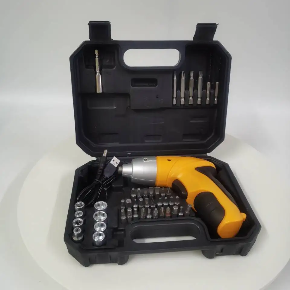 Household Assemble 3.6V Electric Screwdriver Mini Cordless Screwdriver Set With LED Working light 12Pcs Bits GT-CS01-.3.6