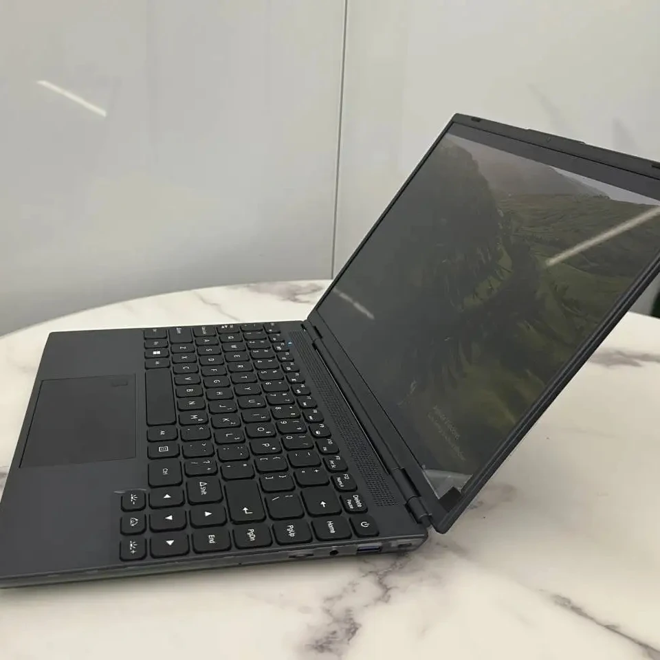 Wholesales China Laptop 14 inch 180 Degree Open and Close Fingerprint Unlock Movable Bracket Laptop for Student Office