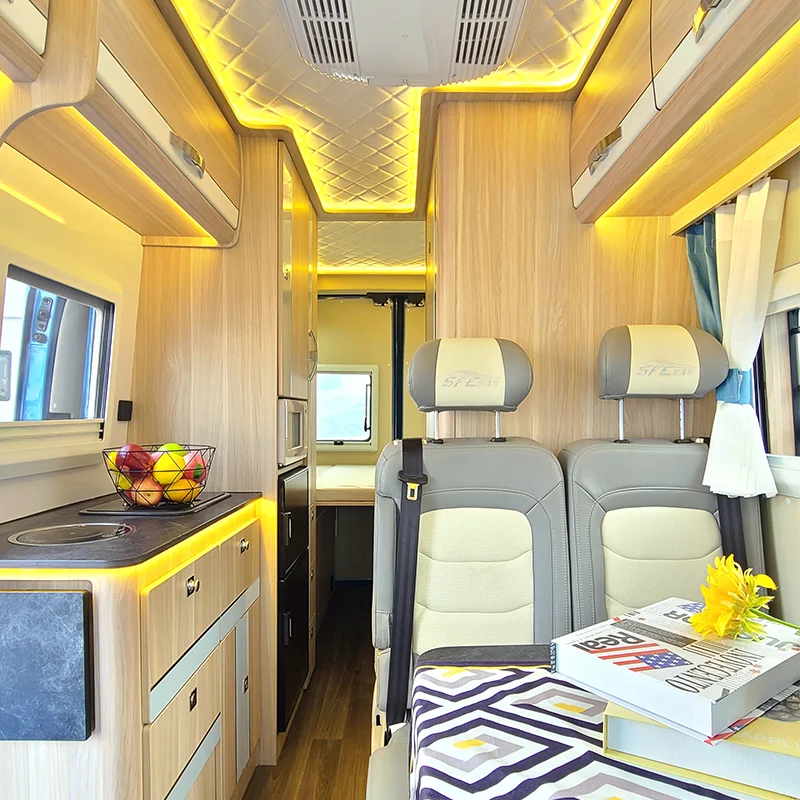 Motorhome Camper Van Luxury 5.94m Mover caravan 2-5 Persons Rv Camper Van off Road Family Motorhome Factory Custom
