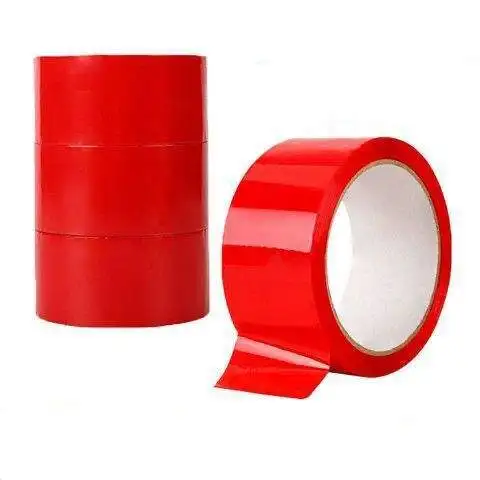 Low-cost red green pink waterproof density transparent adhesive custom printed packing tape carton transportation sealing adhesi