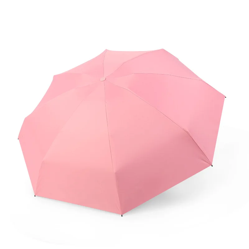 New thick black plastic sunscreen 50% off sun umbrella small pocket folding umbrella