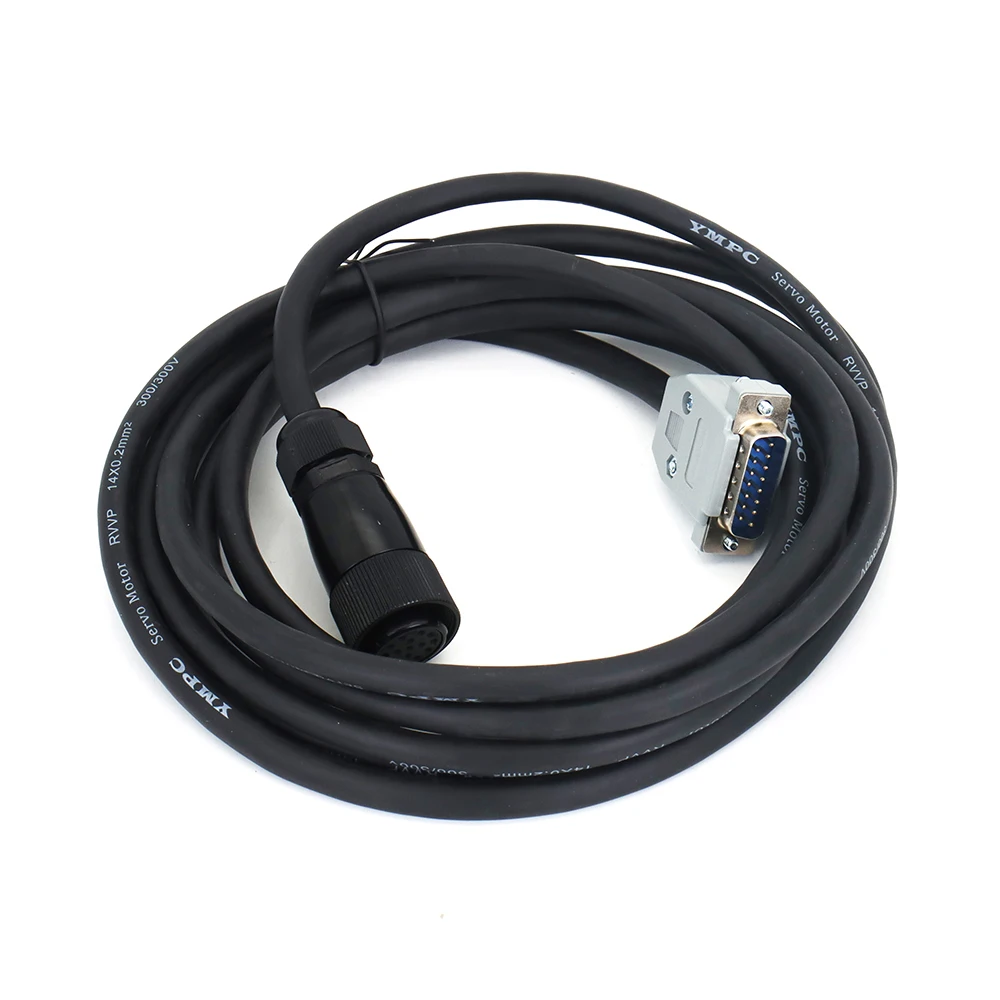 WaveTopSign AASD AC Servo Motor Power Cable + Encoder Cable 3M 5M Length Good Quality For 100-750W Servo Motor