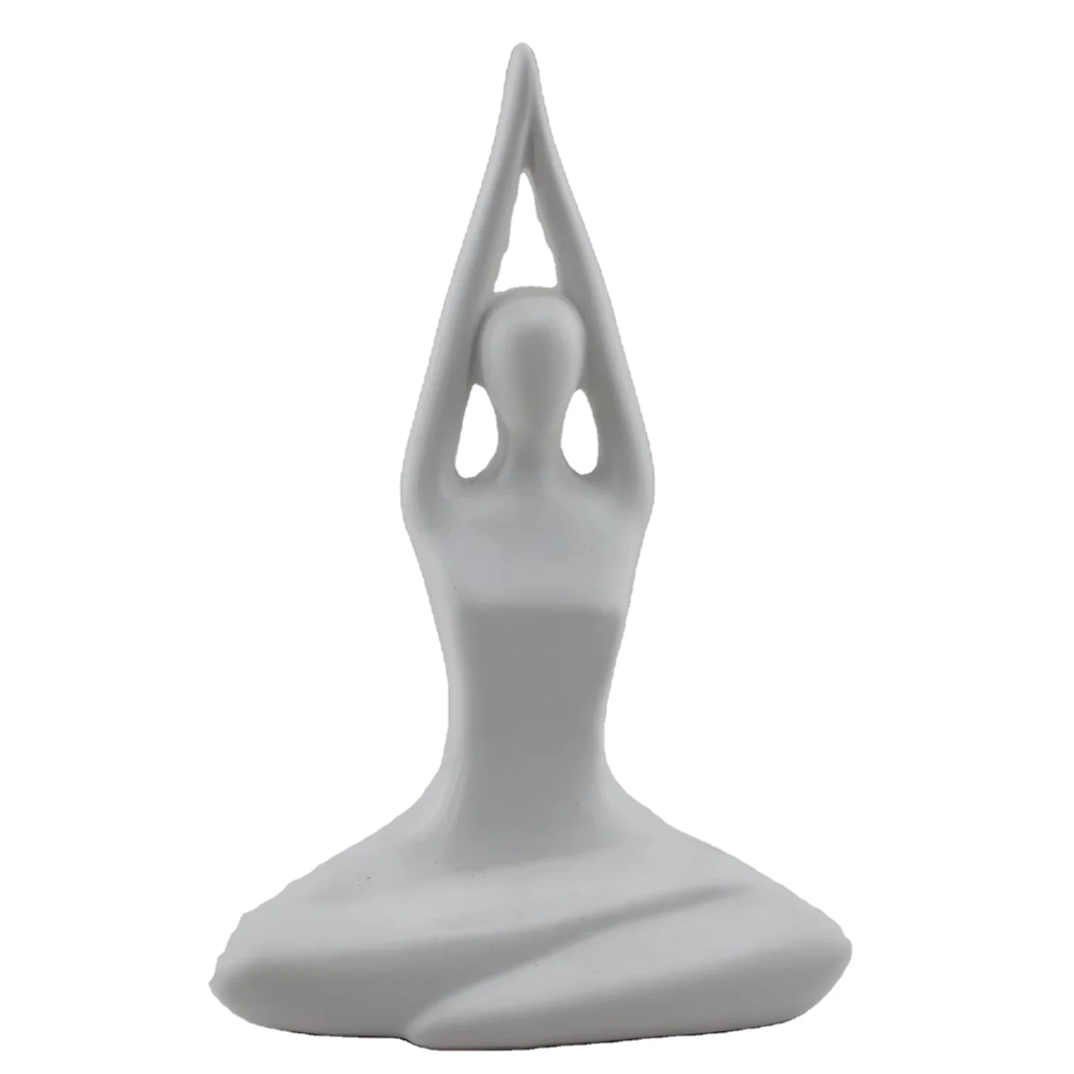 Figurine in Yoga Pose Namaste Spiritual Yoga Lady Statue Great Gift Idea Frogs Figurines for Yoga Lovers