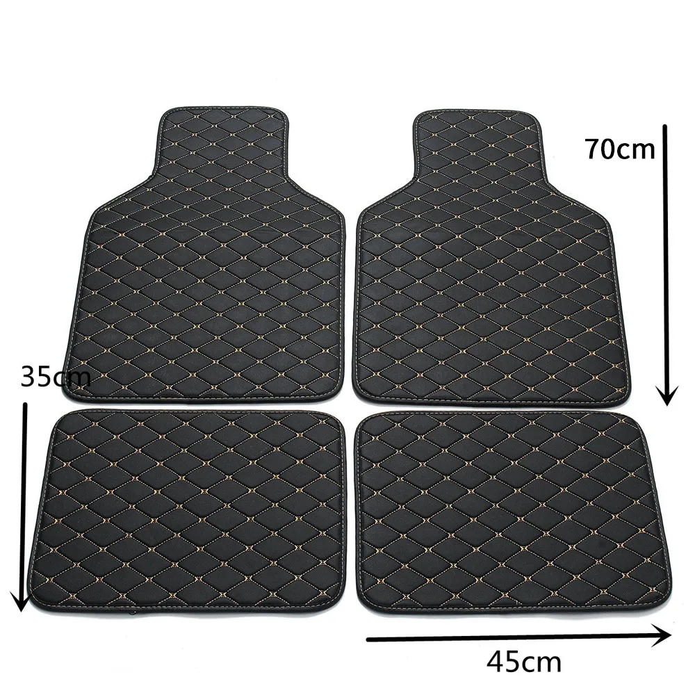 3d Car Mat 100 Fitment Interior Accessories Luxury Leather Custom 4 Pieces Mat Cover Car Floor Mats