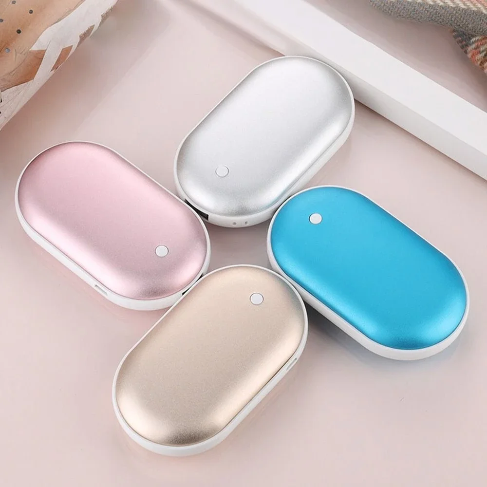 Amazon горячая Распродажа портативные многоразовые грелки для рук горячие руки USB перезаряжаемая электрическая грелка для рук