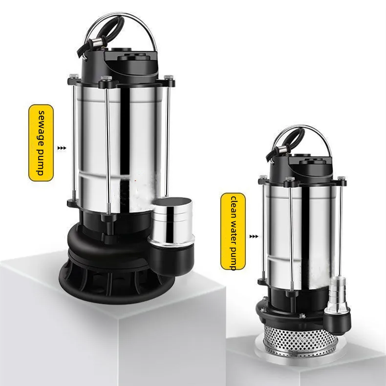 12V24V solar DC water pump 48V farmland watering stainless steel DC pump septic tank sewage pump