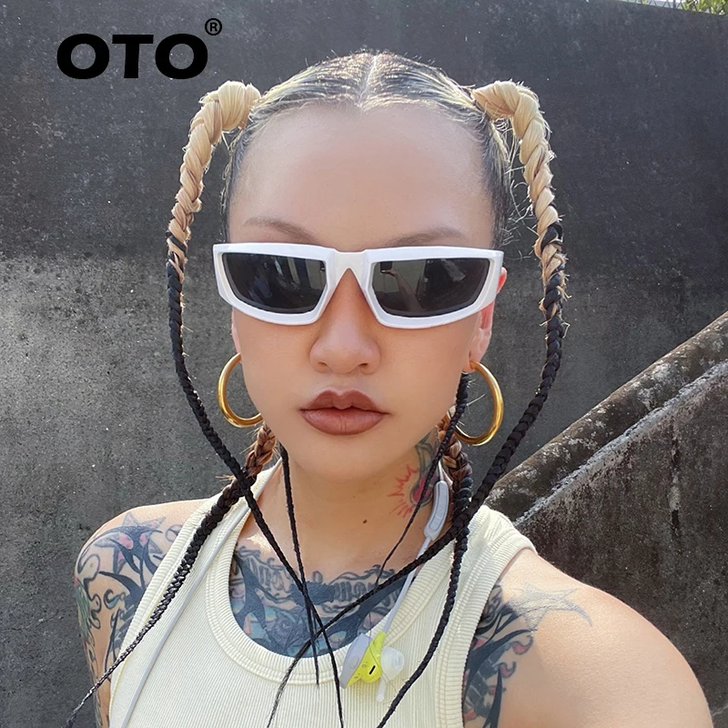 OTO 2022 new sport y2k sunglasses women hip hop sun glasses men mirror lens shades wholesale