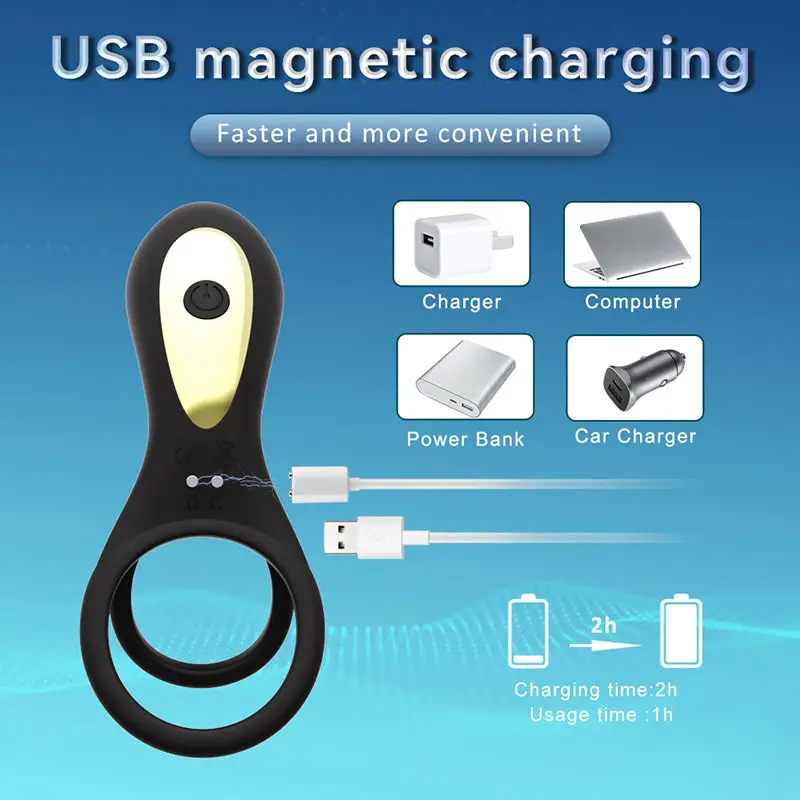 Sperm-Locking Ring Generation 2 Remote Control Electric Locking Sperm Ring Silicone Stimulation Couples Share Vibrating Ring