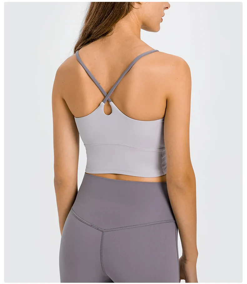 Спортивный бюстгальтер на заказ для активных женщин, топы, укороченный жилет, супермягкая комфортная компрессионная майка для похудения, Майки с подушечками