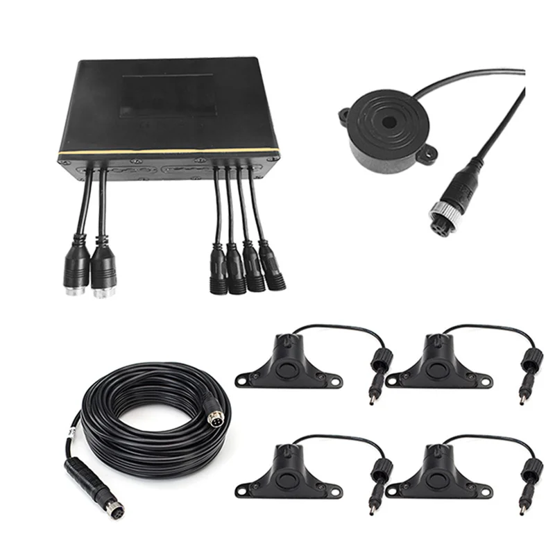 High Quality Electromagnetic Truck Parking Sensor Reverse Radar Ultrasound 5m Stable Parking Assist 4Sensors System