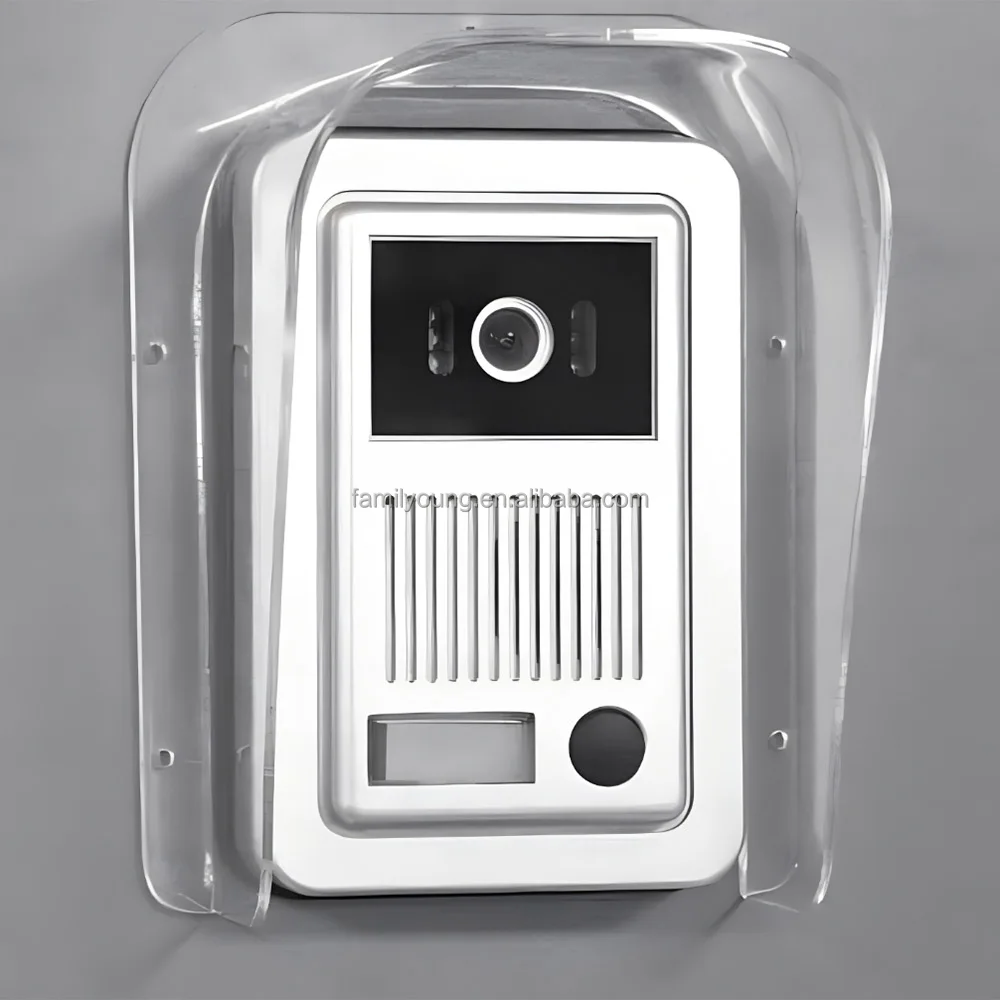 Doorbell Rain Cover Protector Keypad Ring Anti-Glare Cover Compatible with Most Door Access Attendance Machine Video Doorbell