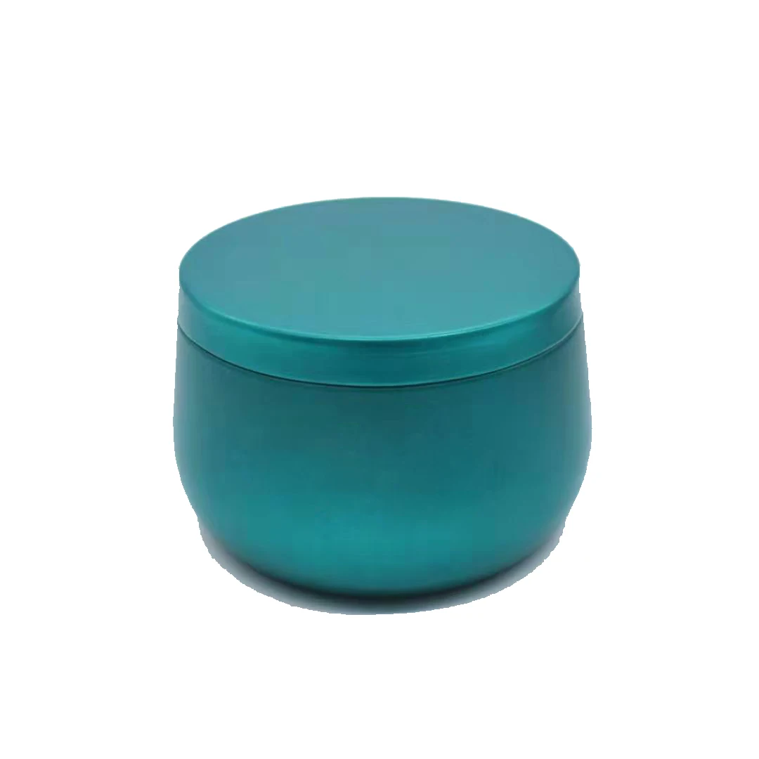 Wholesale 1oz 2oz 4oz 6oz 8oz 12oz Rose Gold Tins Round Decorative Gift Empty Tin Can Jars Aluminum Metal Candle Tins