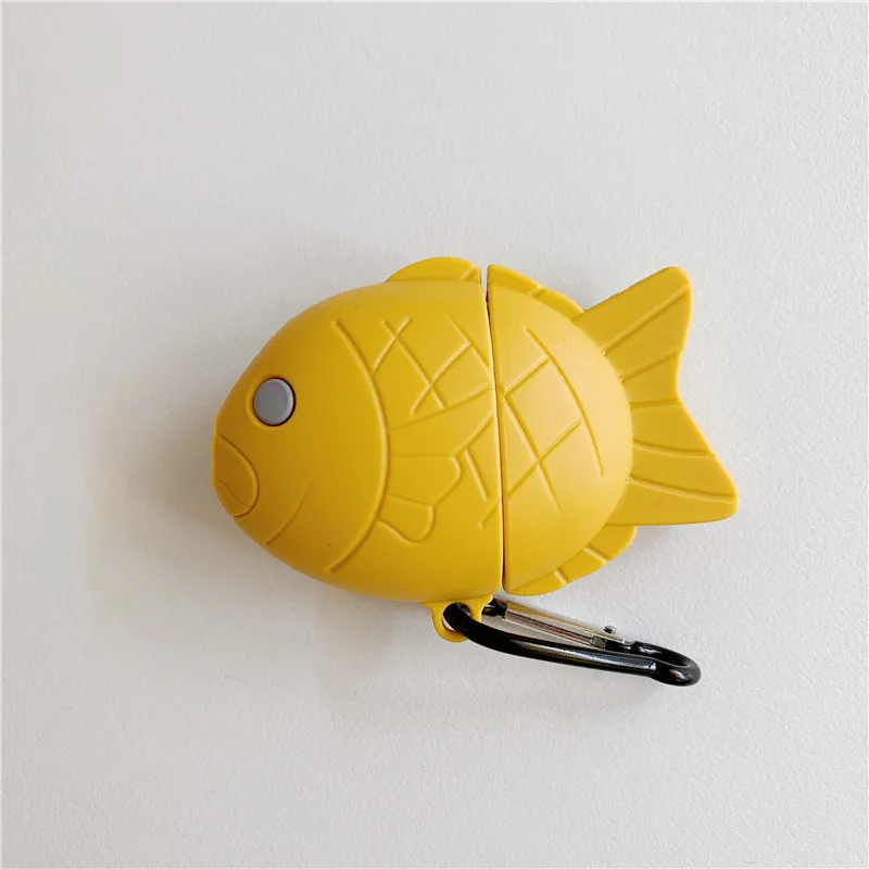 free shipping Cute cartoon fish Case for AirPods 1 2 soft cover
