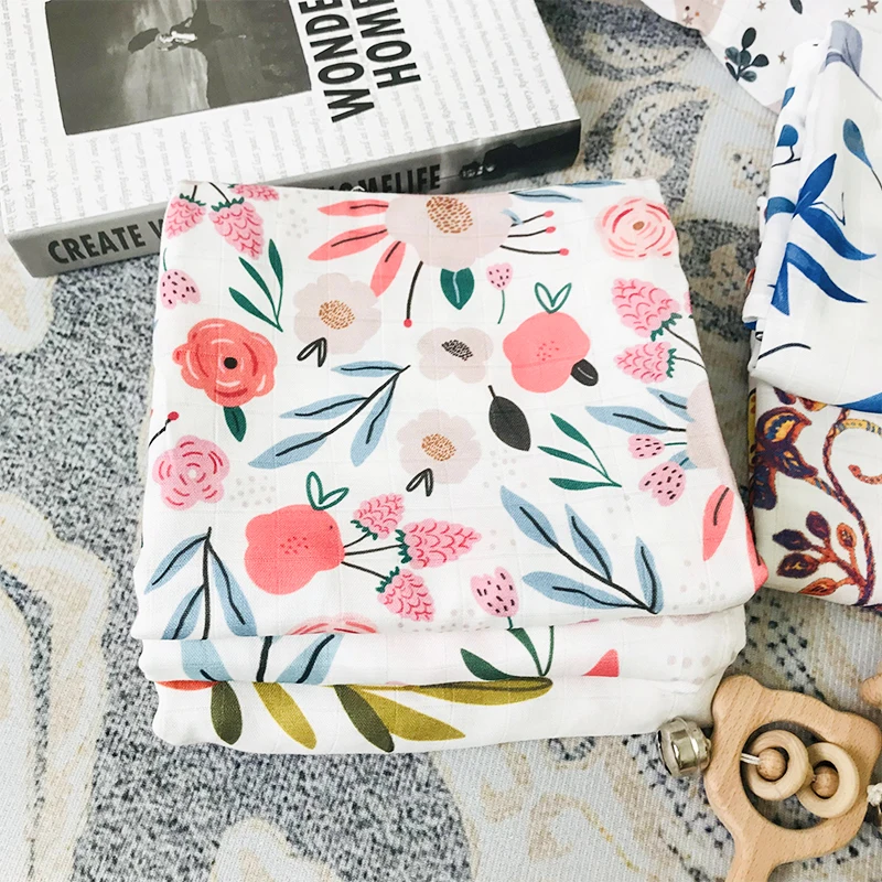 Hot Sale Private Label Swaddle Wrap Sleeping Bag  Blanket Super Soft Newborn 100% Organic Cotton Baby Muslin Blanket