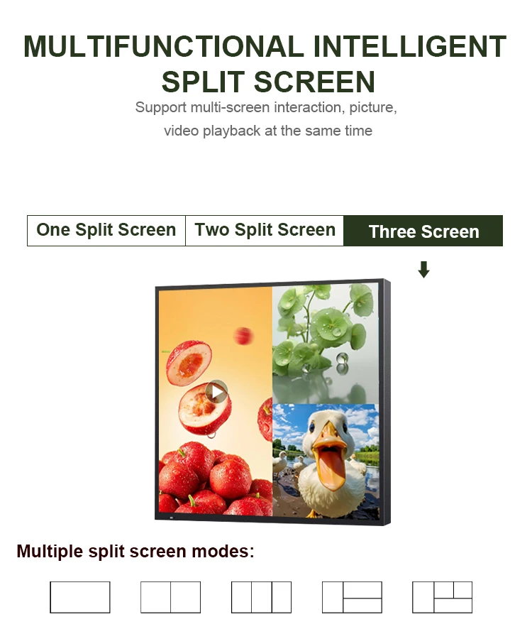 Square digital photo frame OEM LCD panel Digital signage Advertising electronic digital square art LCD display