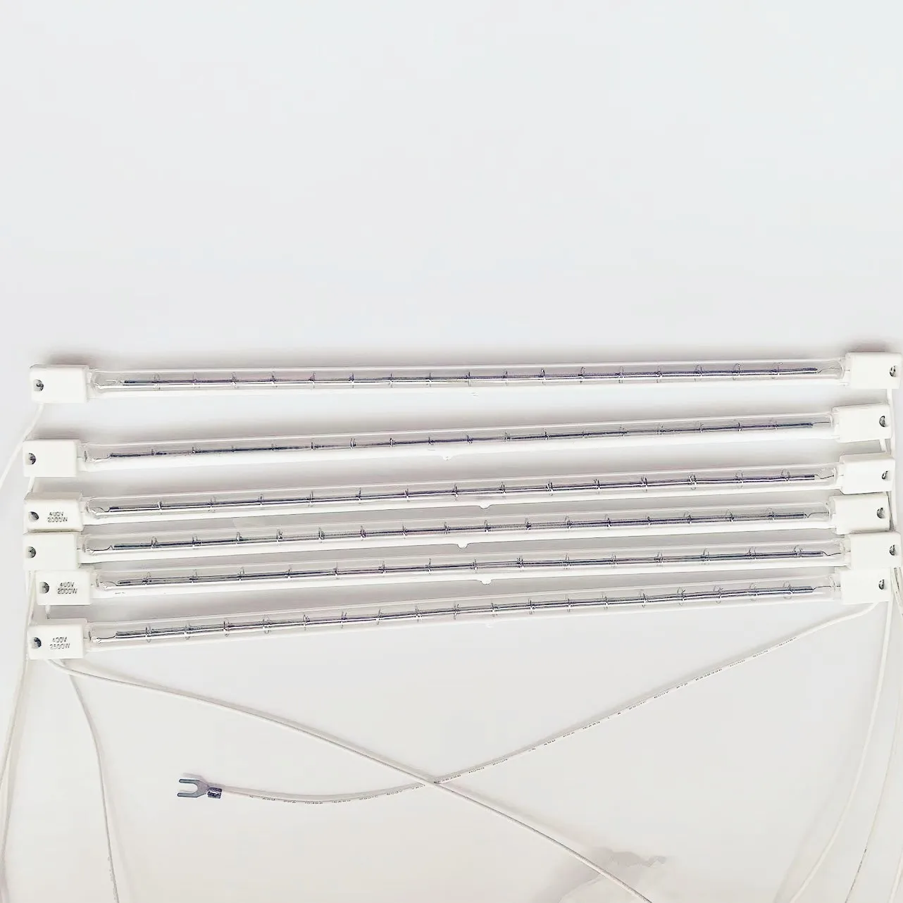 Manufacture wholesale sk15 400v 2500w half white halogen heat lamp for brooder reptile hatch