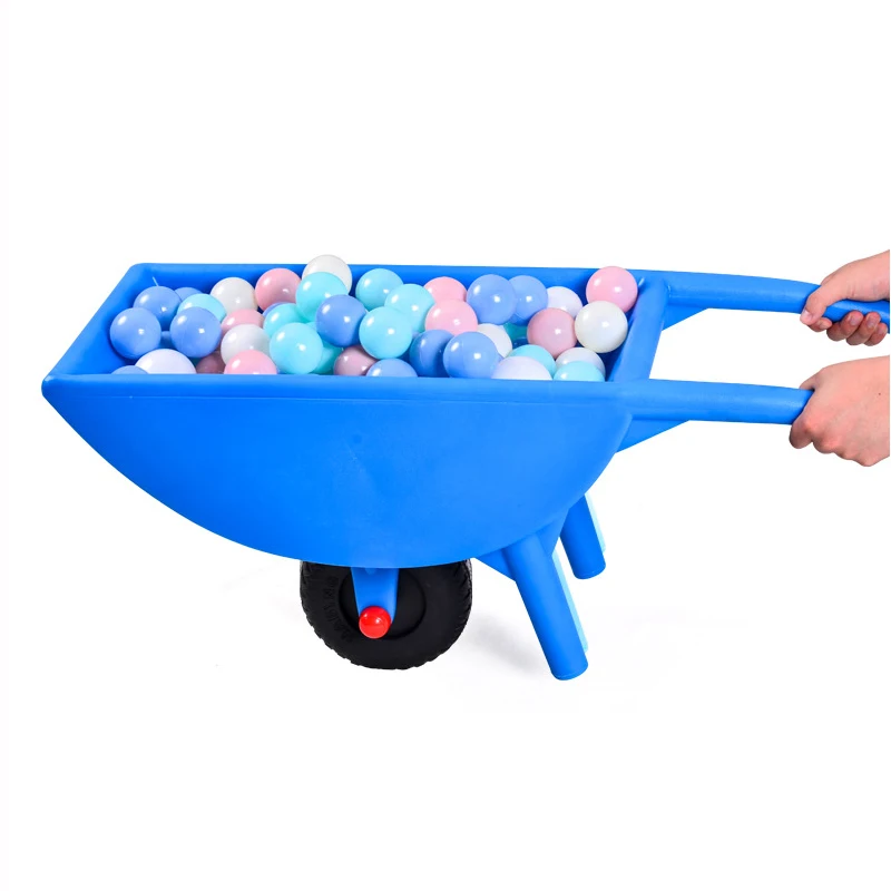 Plastic preschool garden yard use kids balance trolley toy children wheelbarrow