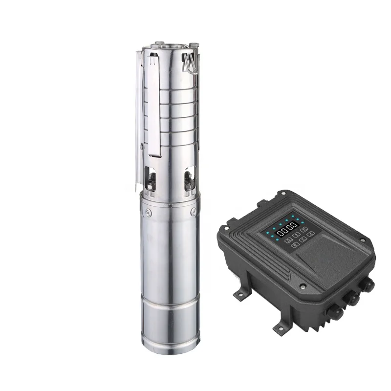 dc 24v deep well solar pumps stainless steel fld brushless agriculture industrial bore hole water farm irrigation solar pump