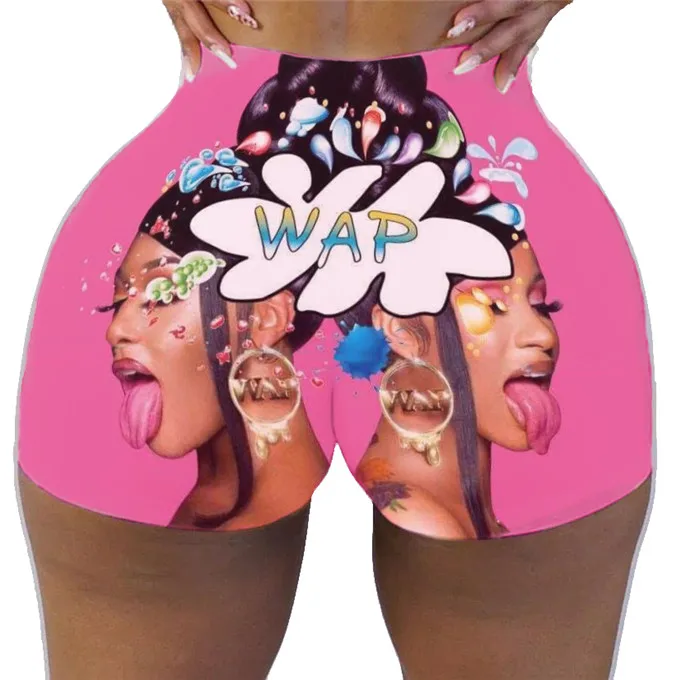 Wholesale Hip Hop Beautiful Many Colors Red Adult Wap Snack Shorts Yes Daddy Shorts Wap Plus Size Pants