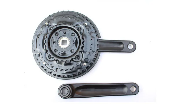 48T Mountain bike aluminum alloy three-piece wheel disc square hole crank sprocket bicycle 7-8 speed 42 /48 tooth