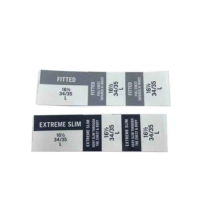 China Professional Factory Custom Sticker Clothing Label Logo Sticker