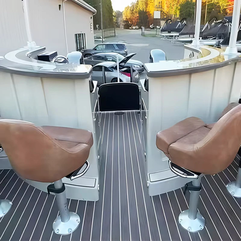 Allhouse Pontoon Boat 7m 23 FT Outboad Deck All Round Spacious Relaxing Stable Party Boat