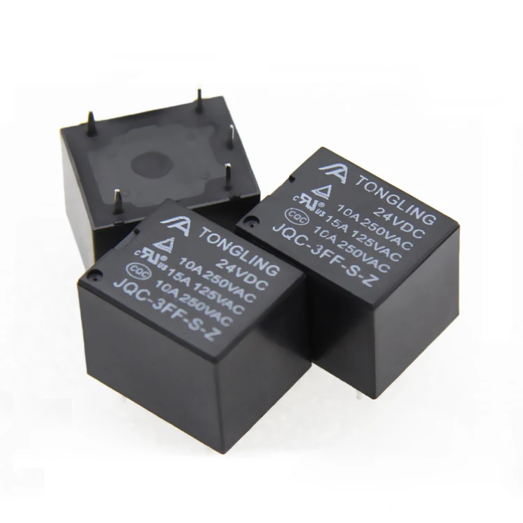 HF3F JQC-3FF T73 10A Relay FL 3FF S Z 24VDC 24V 5 Pin  Mini