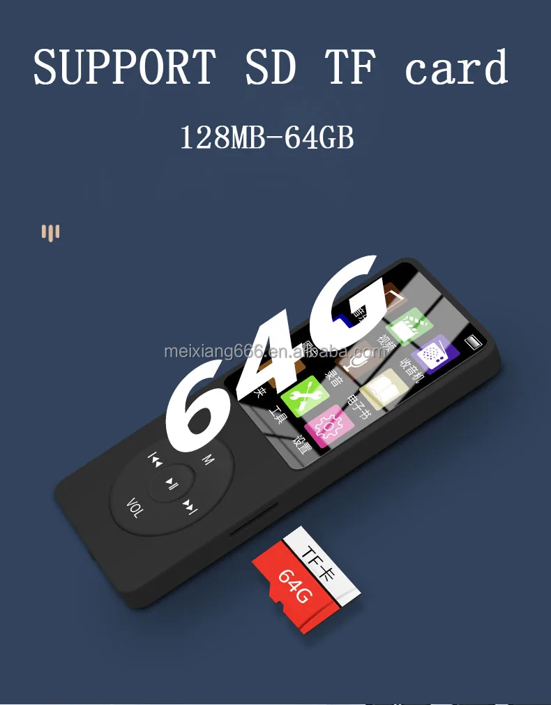  2021 новый дизайн портативный музыкальный мини-плеер BT 5 0 mp3 mp4 с поддержкой беспроводной загрузки