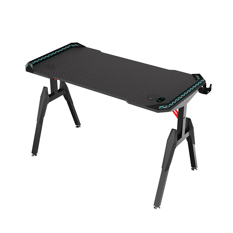 Aor Esports hot sale custom study and racing computer pc gaming desk with rgb led