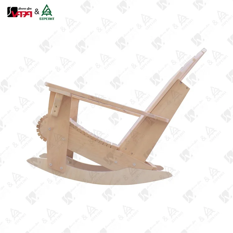 Vapasauna Direct manufacturer Rocking chair Traditional Wooden Cold bath Tub Ice bath Tub With Stainless Steel For Ice therapy c