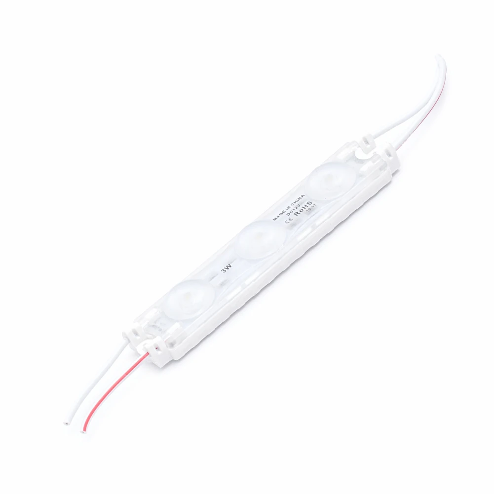 Hot Led Module Waterproof 3-LED 2835 Lens 250-270LM 3W 12V DC IP68 Back Lighting Module Signage CE RoHS Certified Led Module