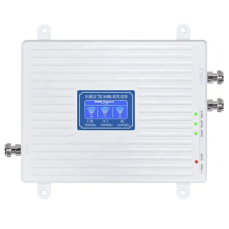 2024 2 3 4G 900 1800 2100Mhz Tri Band Factory Most Affordable Mobile Phone Signal Network Repeater / Booster / Signal Amplifier