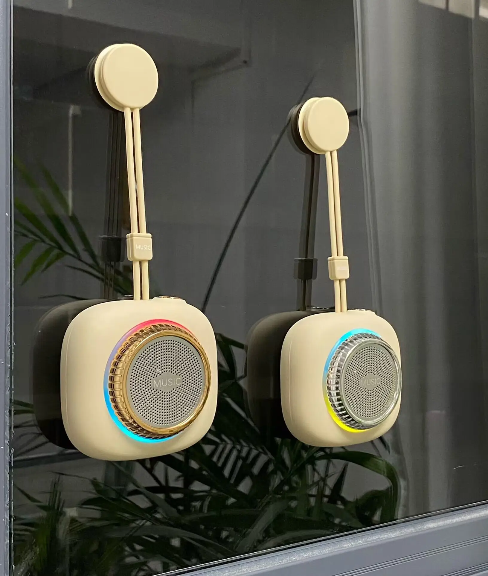 Promotional Gift Portable Mini Colorful RGB Wireless Bt Speaker With FM Radio