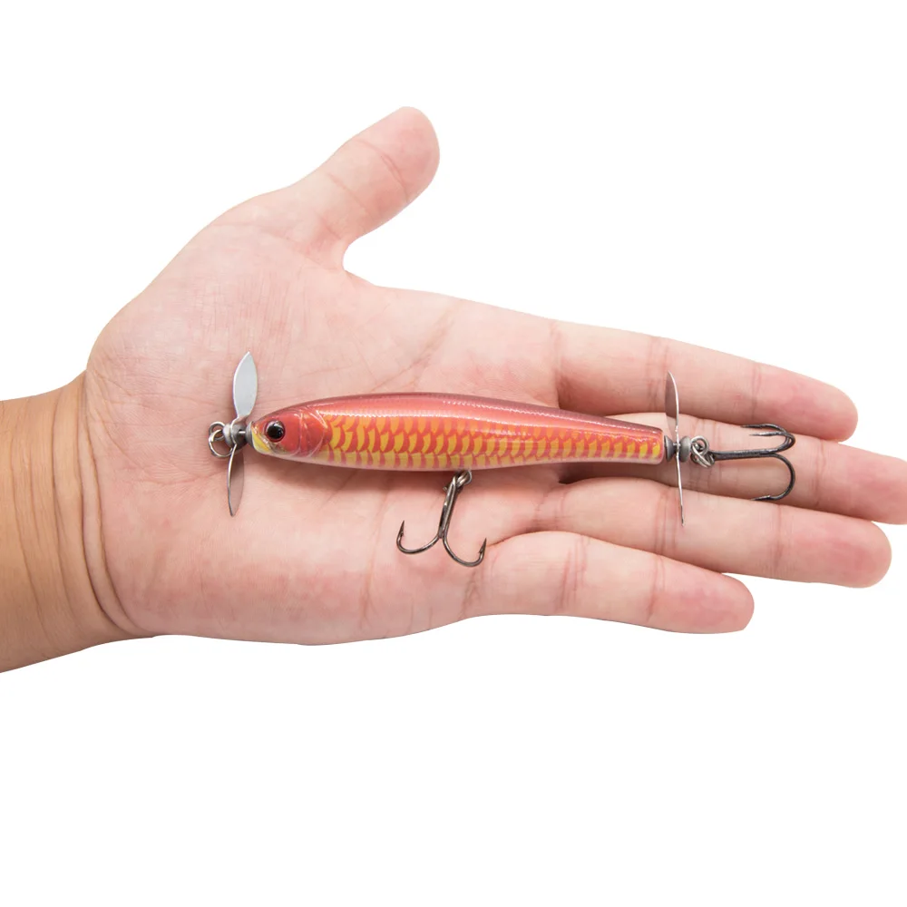 hunthouse 3D eyes artificial fishing lure japan floating propeller lure  pencil baits