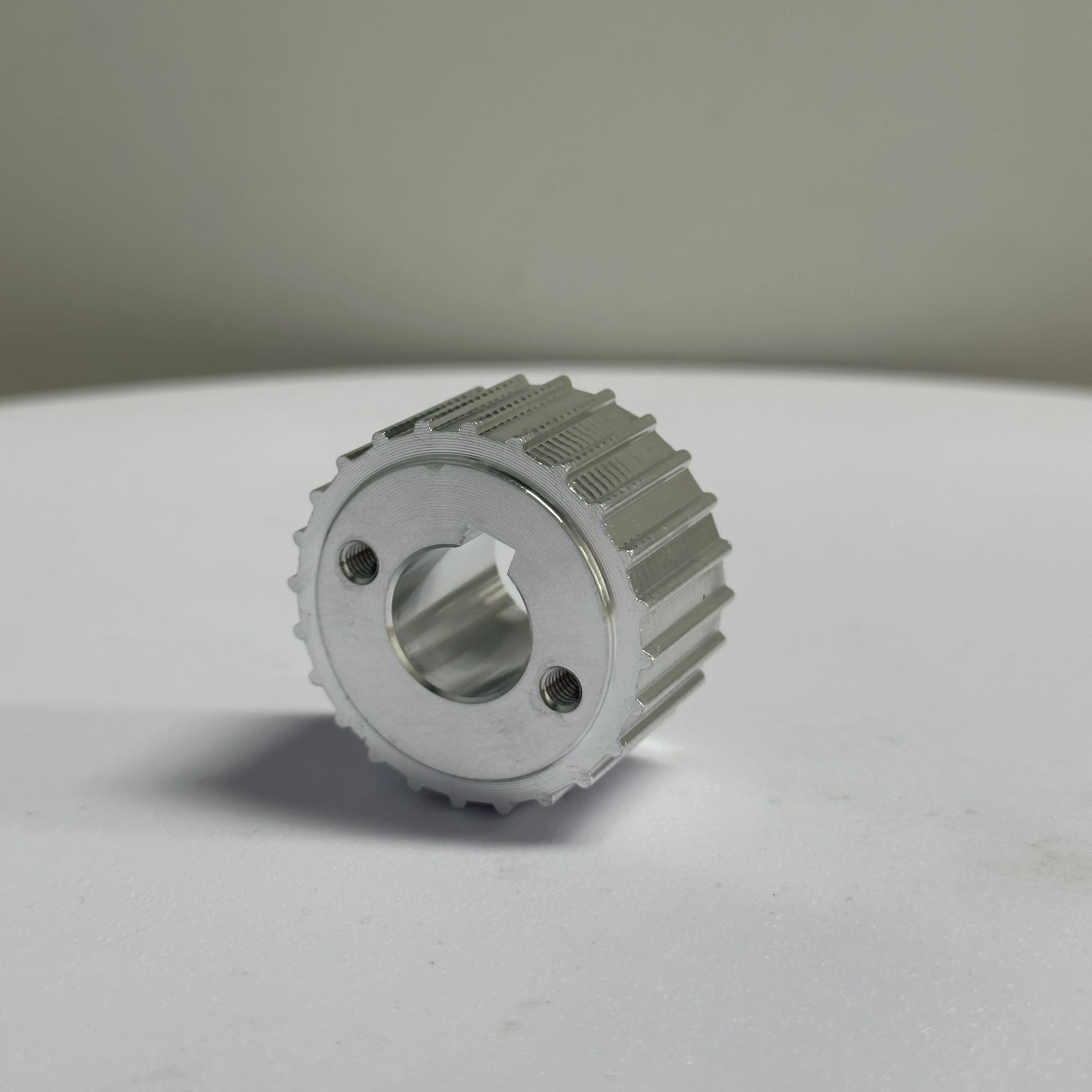 CNC Machined Premium High-end Most Popular 24 Teeth 6082T6 Aluminum Timing Belt Pulley with a Keyway