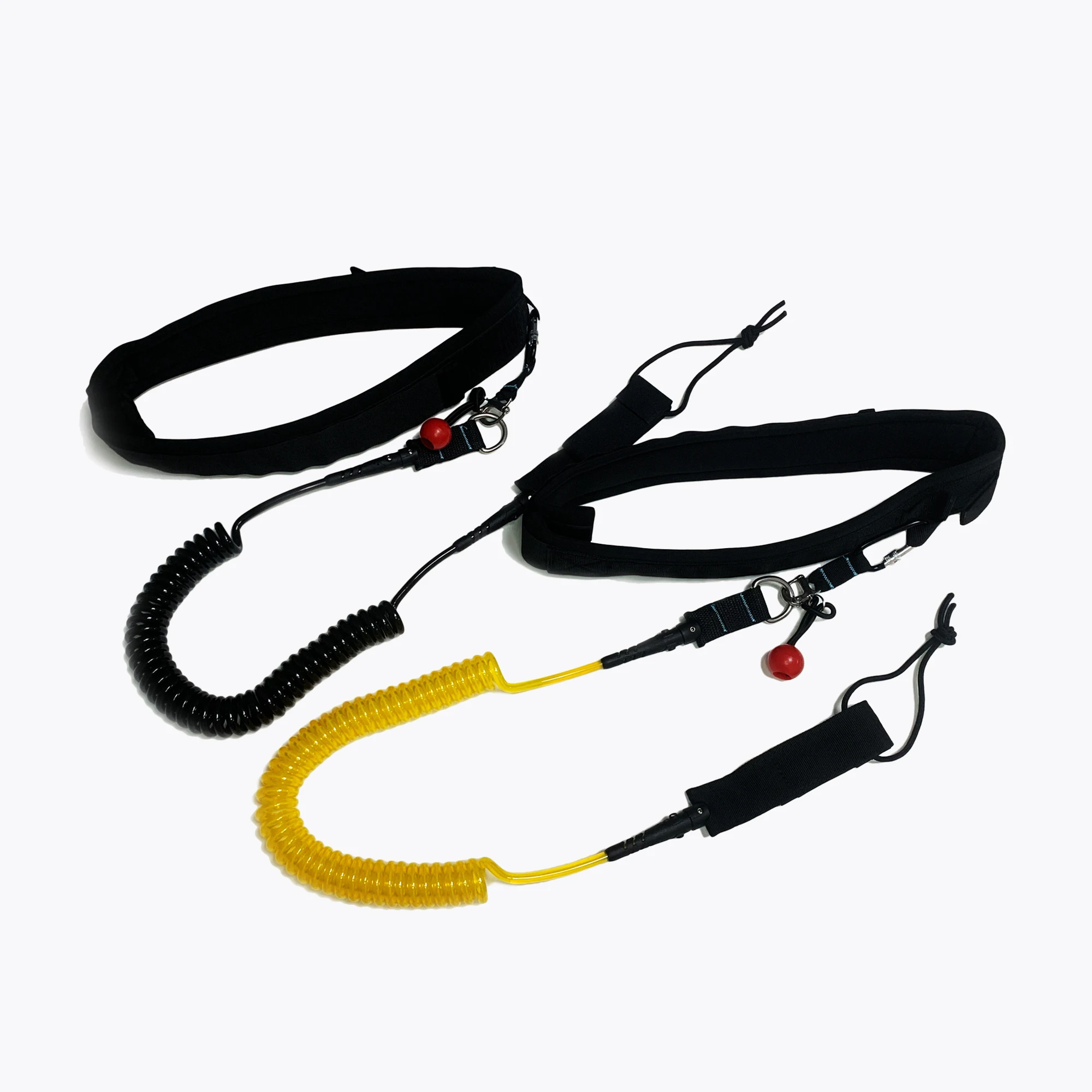 White Water Surfboard Coiled Leash Quick Release Leash SUP Releasable Coiled Leash with Waist Belt