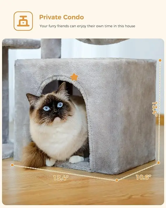 wholesale 73cm Small Cat Tree for Indoor Cats activity Tree with Cat Scratching Posts