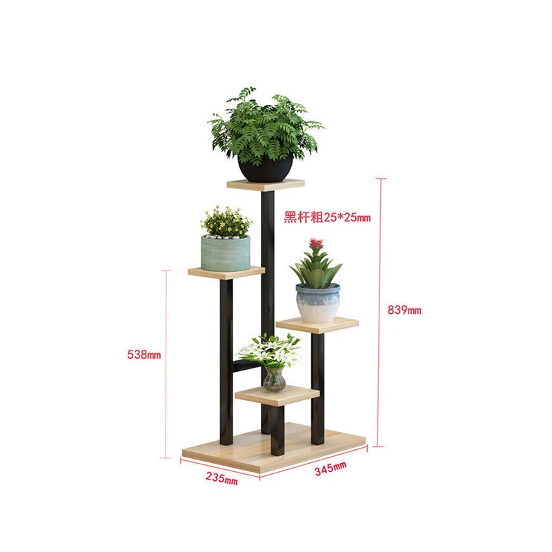 living room wooden flower pot display rack wedding decoration flower stand balcony metal flower stand