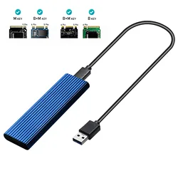 High quality customized logo 10Gpbs fast speed M.2 NVME PCIe NGFF adapter ssd m2 nvme hdd case enclosure