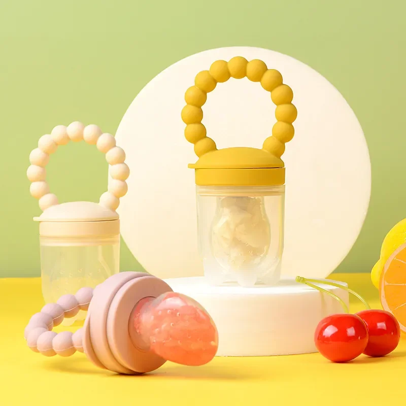 Soft Silicone Baby Food Feeder Fruit Pacifier Feeder for Baby Teething Relief and Baby First Stage Feeding