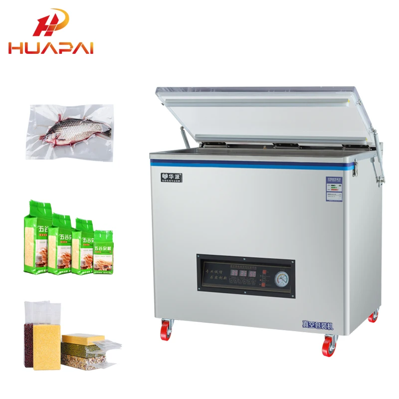 Huapai Automatic vacuum packing sausage  meat  Commercial Rice Vacuum Sealer Machine Home Packaging food vacuum package machine