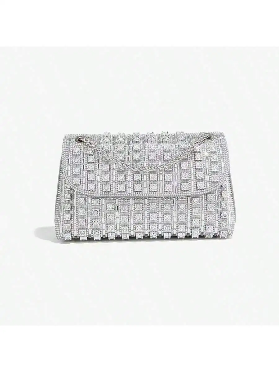 Color Rhinestone Shoulder Evening Bag Bling Purse Clutch Wholesale Luxury Evening Party Bags