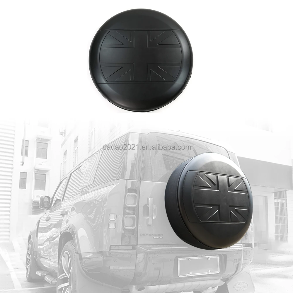 Car Matte Black Spare Wheel Cover for Land Rover defender 90/110 2020  Spare Wheel Cover