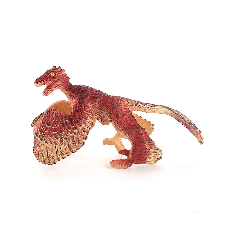 Foreign trade simulation Jurassic dinosaur animal model solid tyrannical dragon fast raptor static hand ornaments toy