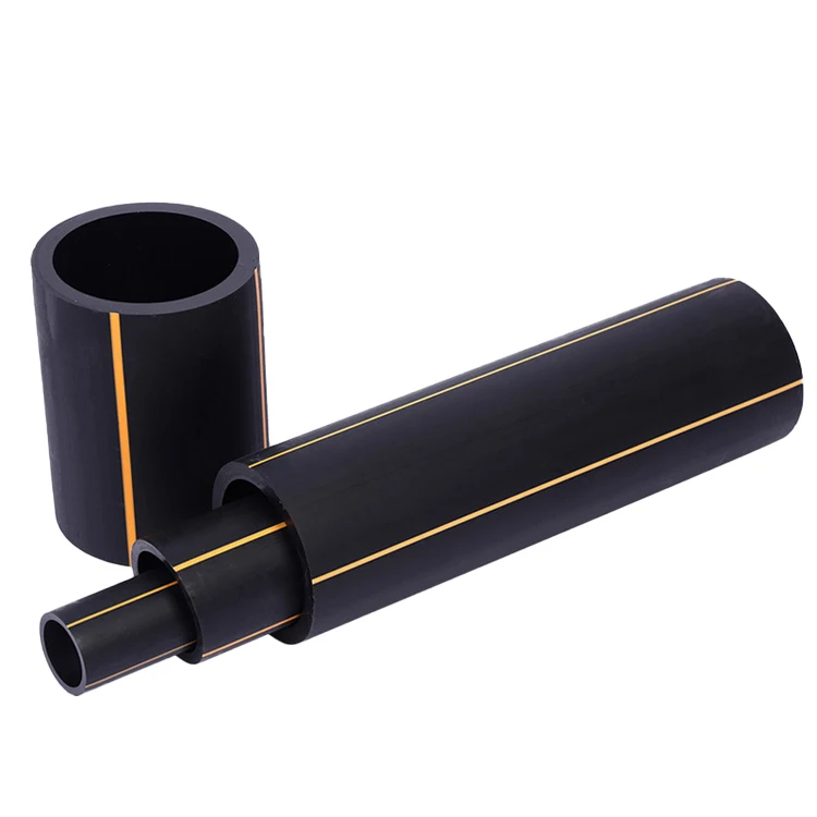 Hot Melt Electric Fusion PE100 Buried Natural Gas Straight Tubes HDPE Fuel Pipe for Gas Supply