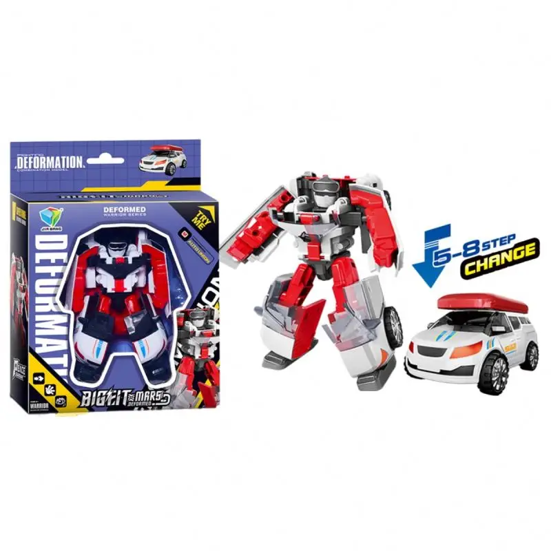 wholesale Transformation Toys Deformation Robot Car Plastic Action Figure Education Toys For Children Birthday Gift