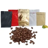Custom Coffee Packaging Bag 12oz 5LB Bolsa De Cafe 250g 1kg Flat Bottom Coffee Bags With Valve And Zipper Coffee Bean Packaging